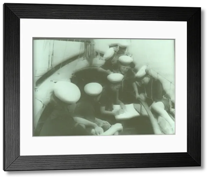 Framed Print : Sea Scouts charting a course Framed Print : Sea Scouts charting a course