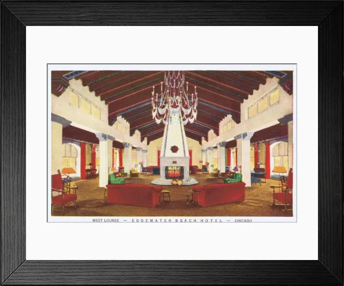 Framed Print : The West Lounge at the Edgewater Beach Hotel, Chicago, USA Framed Print : The West Lounge at the Edgewater Beach Hotel, Chicago, USA