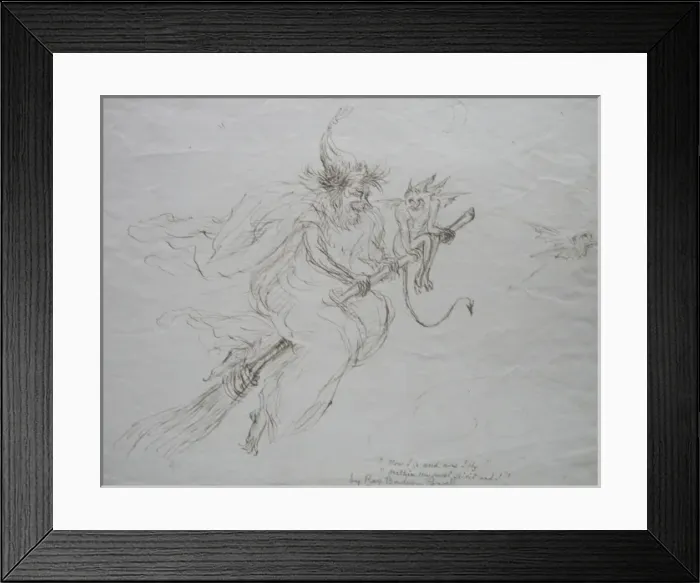 Framed Print : Witch and goblins by Reverend Baden Powell Framed Print : Witch and goblins by Reverend Baden Powell