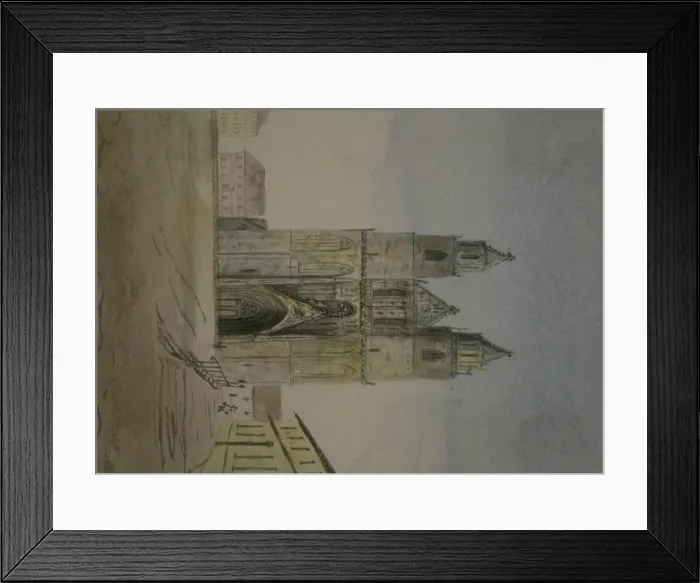 Framed Print : Gothic building, Belgium Framed Print : Gothic building, Belgium