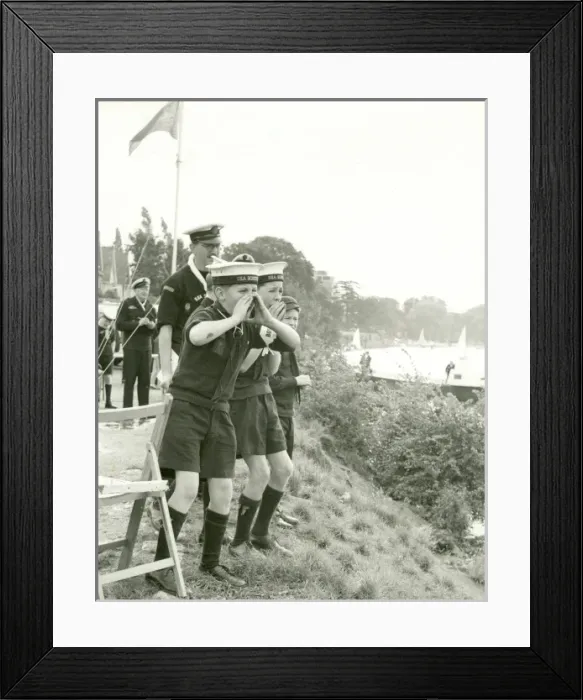 Framed Print : London Sea Scouts at a regatta Framed Print : London Sea Scouts at a regatta