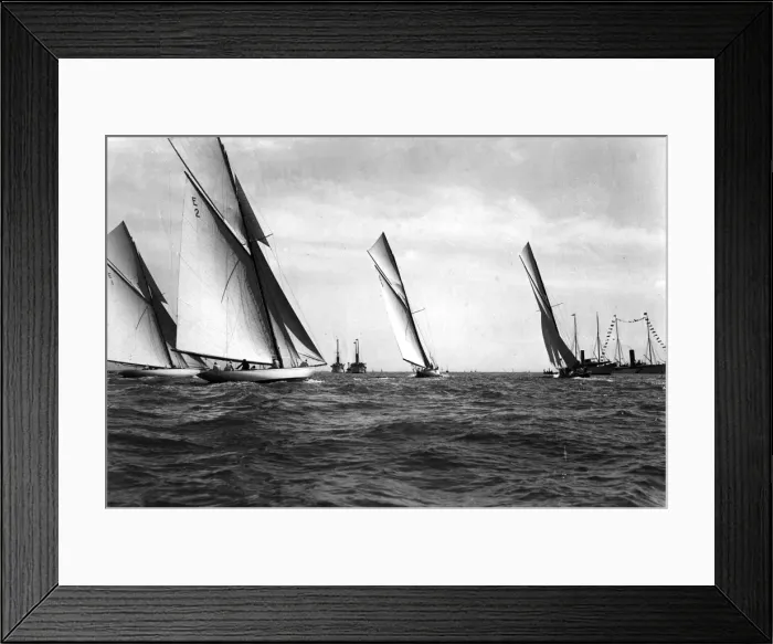 Framed Print : Scene at the Cowes Yacht Race, Isle of Wight Framed Print : Scene at the Cowes Yacht Race, Isle of Wight