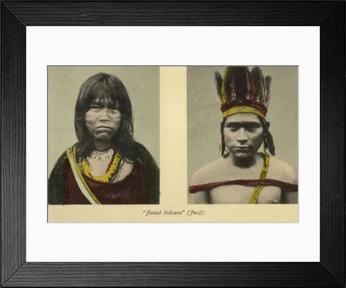 Framed Print : Peru - Forest Indians Framed Print : Peru - Forest Indians