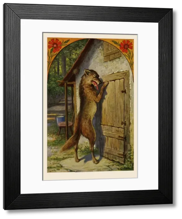 Framed Print : The Wolf & the Seven Kids Framed Print : The Wolf & the Seven Kids