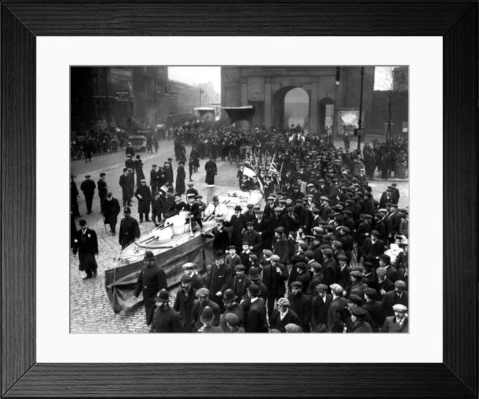 Framed Print : Thames Ironworks demonstration, London Framed Print : Thames Ironworks demonstration, London