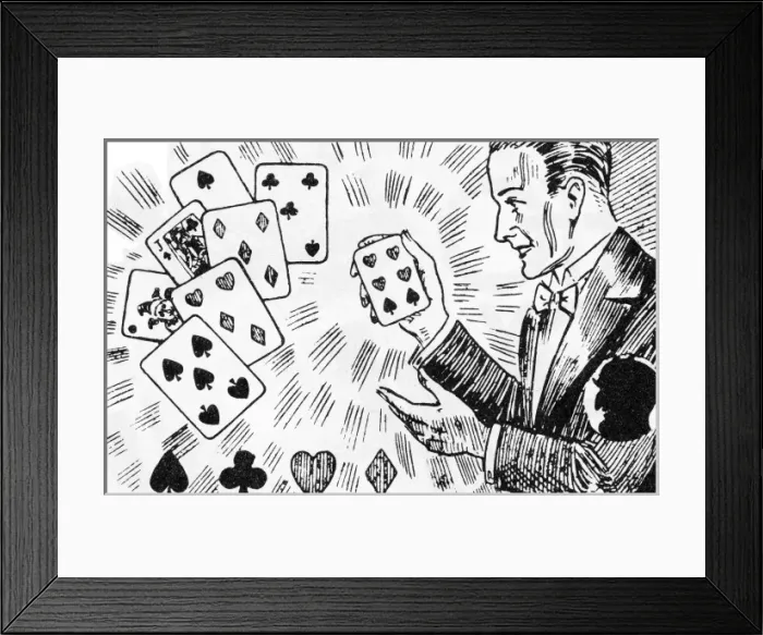 Framed Print : Card tricks Framed Print : Card tricks