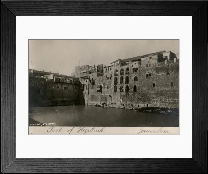 Framed Print : Pool of Hezekiah, Jerusalem Framed Print : Pool of Hezekiah, Jerusalem