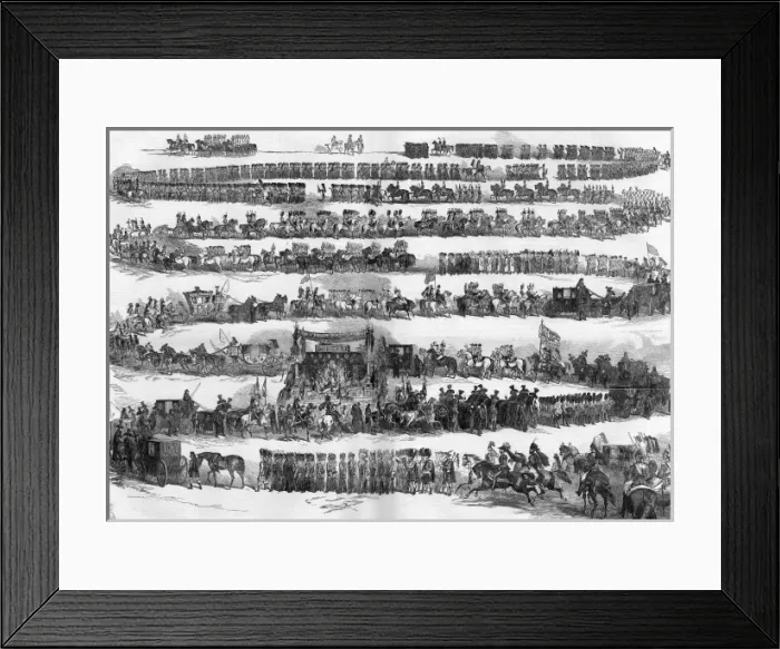 Framed Print : Funeral procession of the Duke of Wellington Framed Print : Funeral procession of the Duke of Wellington