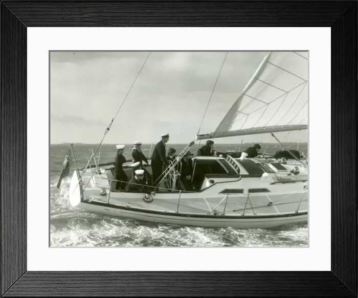 Framed Print : Tall Ship under sail with crew Framed Print : Tall Ship under sail with crew