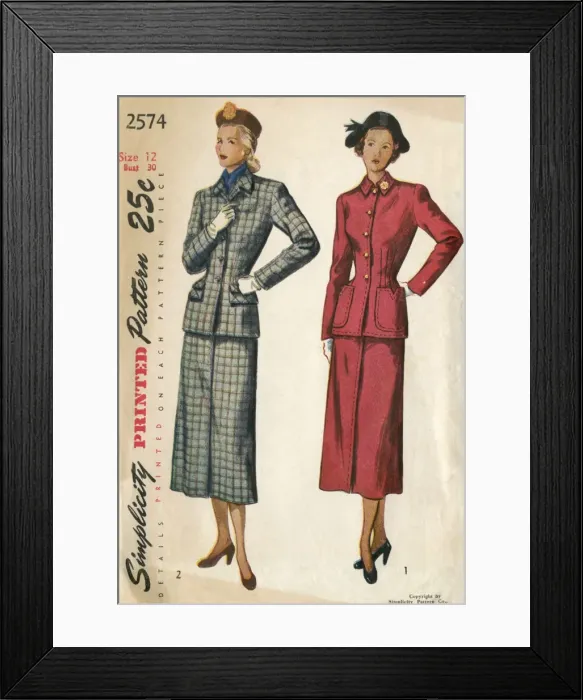 Framed Print : American Dress Pattern Cover Framed Print : American Dress Pattern Cover