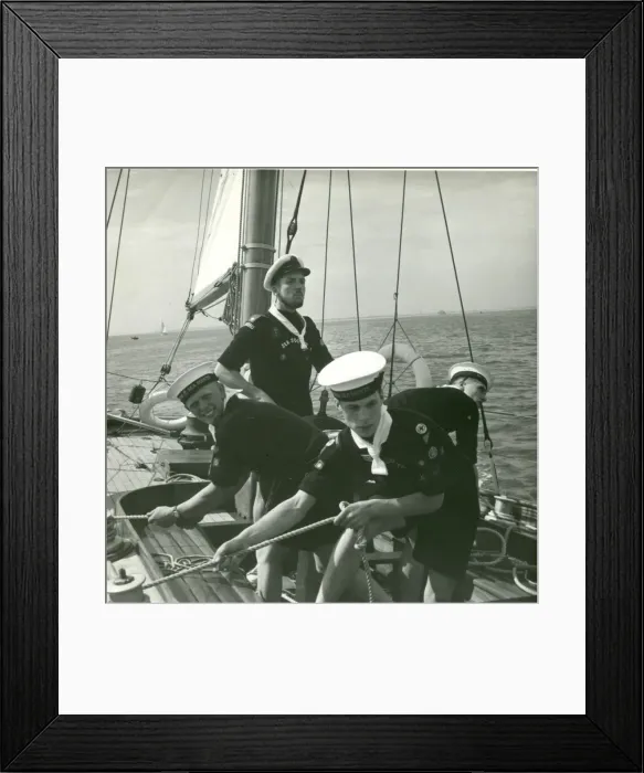 Framed Print : Sea Scouts sailing offshore Framed Print : Sea Scouts sailing offshore