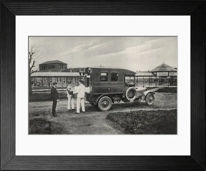 Framed Print : Joyce Green Hospital - motor ambulance Framed Print : Joyce Green Hospital - motor ambulance