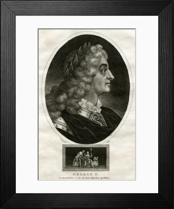 Framed Print : King George II of Britain Framed Print : King George II of Britain