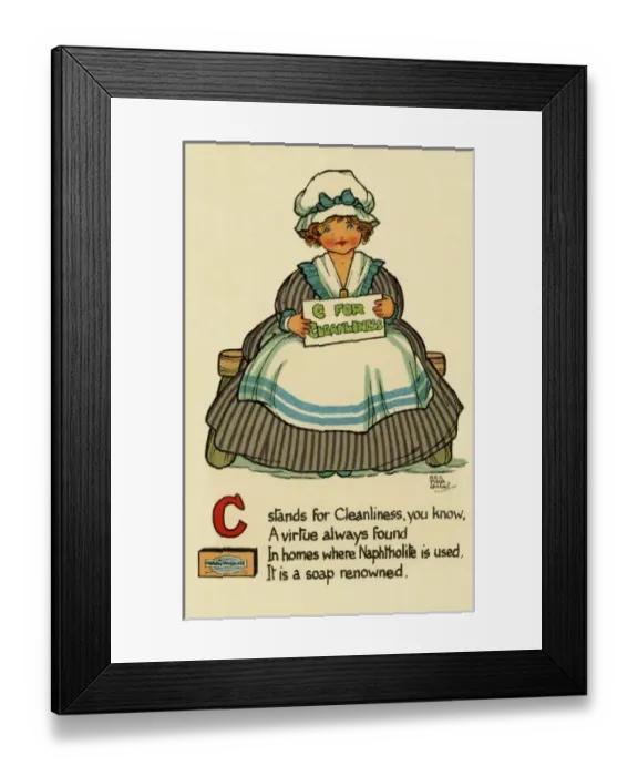 Framed Print : C stands for Cleanliness Framed Print : C stands for Cleanliness