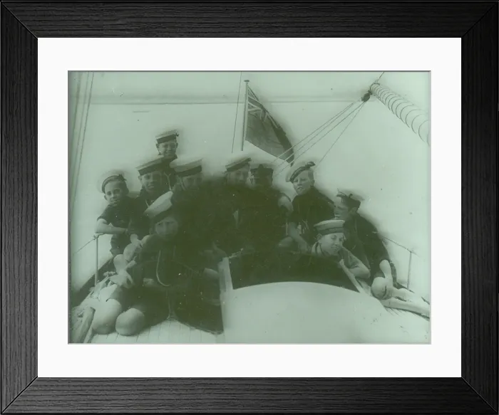 Framed Print : Sea Scouts on deck Framed Print : Sea Scouts on deck