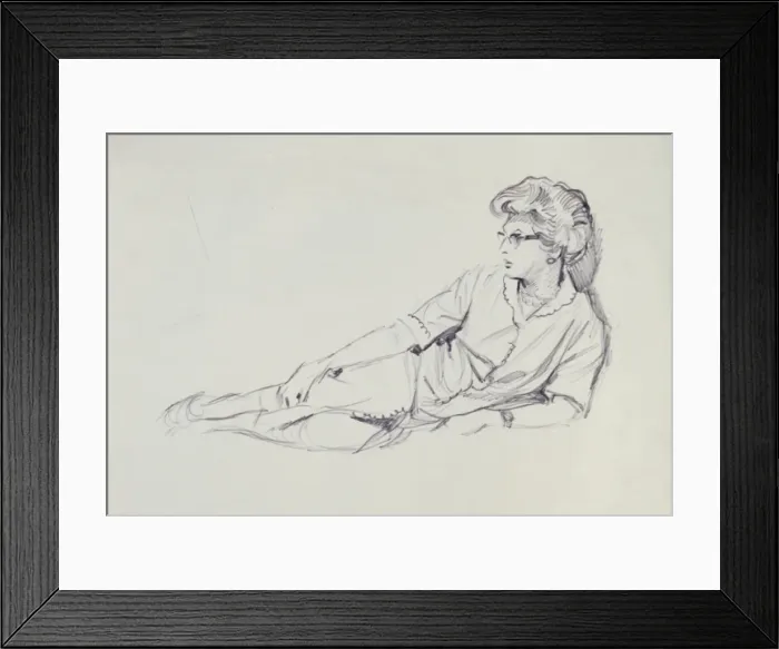 Framed Print : Portrait of a Woman by David Wright Framed Print : Portrait of a Woman by David Wright