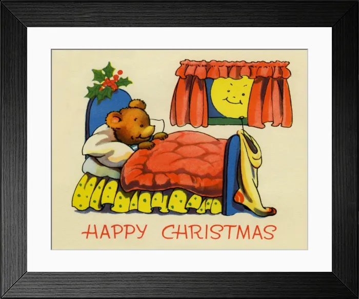 Framed Print : Teddy waiting for Santa Framed Print : Teddy waiting for Santa