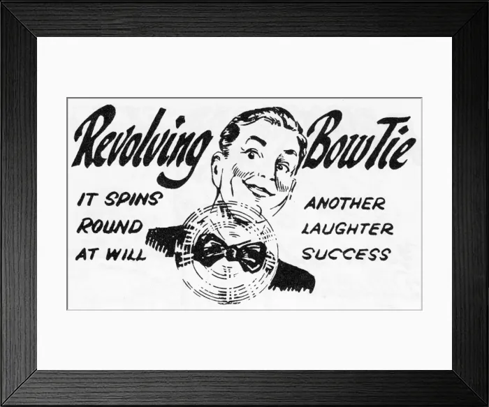 Framed Print : Revolving Bow Tie Framed Print : Revolving Bow Tie