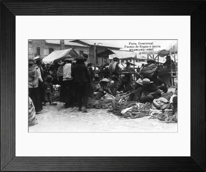 Framed Print : Rope Sellers at the Sunday Fair, Huancayo, Peru Framed Print : Rope Sellers at the Sunday Fair, Huancayo, Peru