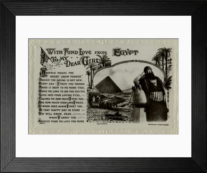 Framed Print : Greetings card from Egypt Framed Print : Greetings card from Egypt