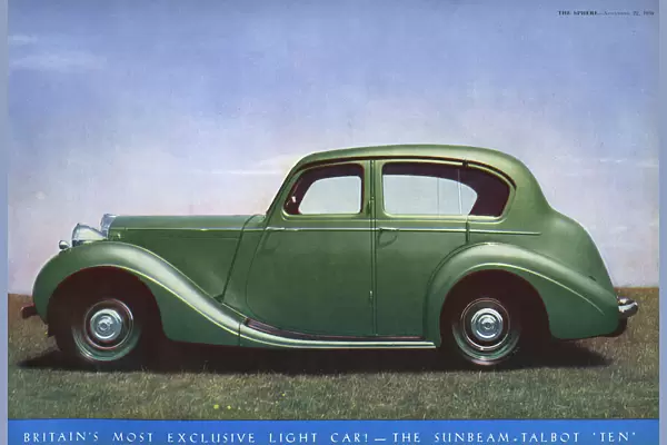 Sunbeam Talbot advertisement, 1939