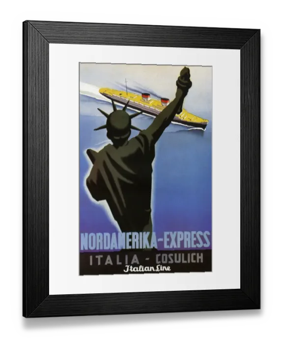 Framed Print : Travel poster Framed Print : Travel poster
