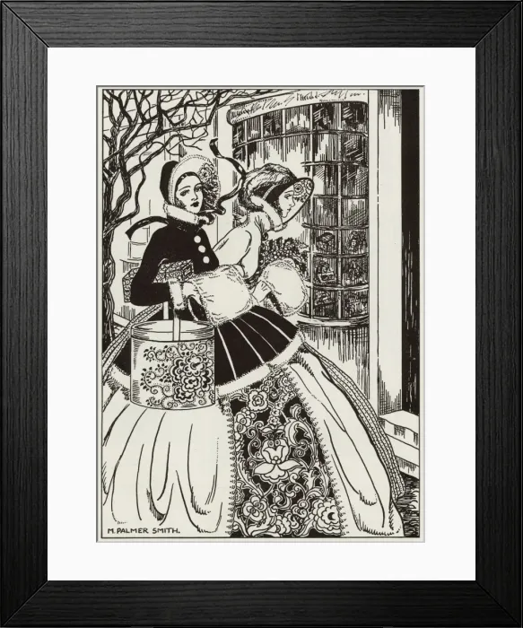 Framed Print : Christmas shopping 1831 Framed Print : Christmas shopping 1831