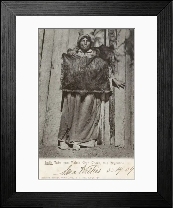 Framed Print : Toba Indian, Meleta Gran Chato, Argentina Framed Print : Toba Indian, Meleta Gran Chato, Argentina