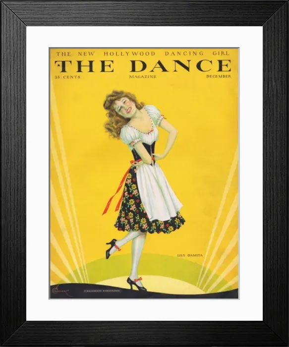 Framed Print : Cover of Dance Magazine, December 1929 Framed Print : Cover of Dance Magazine, December 1929