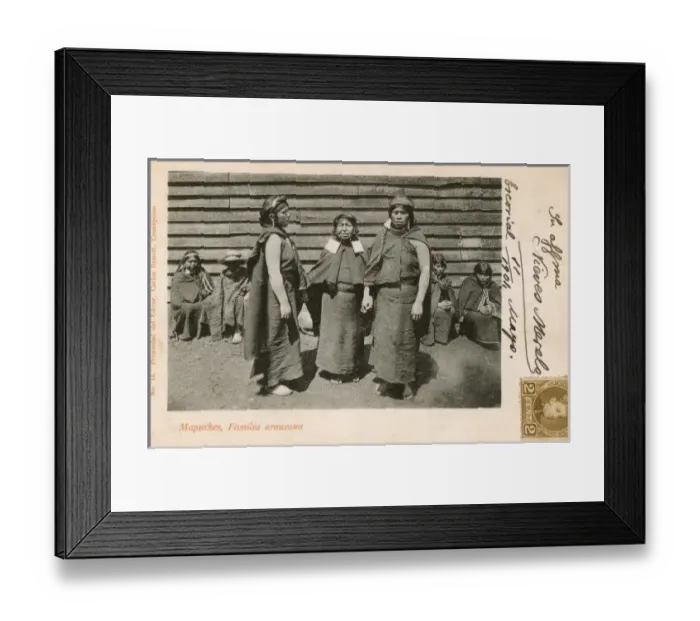 Framed Print : A Group of related Mapuche Indian Women Framed Print : A Group of related Mapuche Indian Women