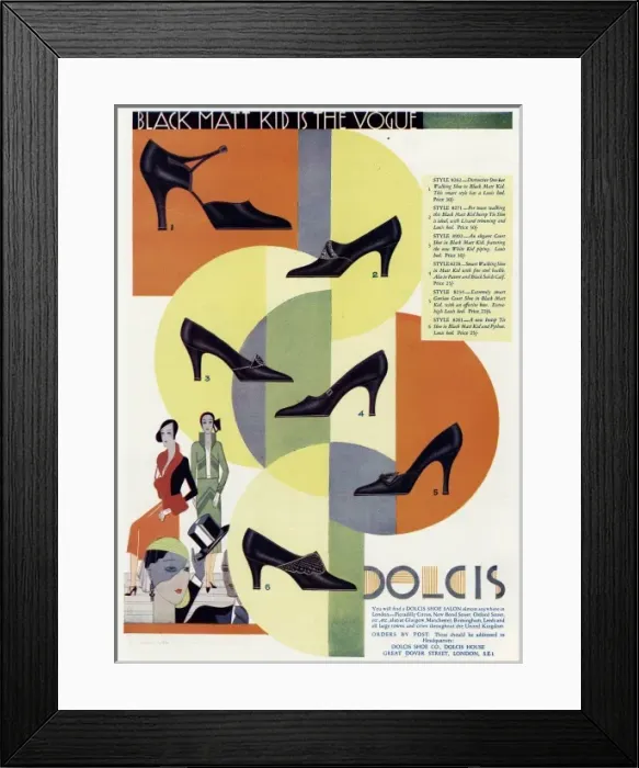 Framed Print : Advert for Dolcis shoes 1931 Framed Print : Advert for Dolcis shoes 1931