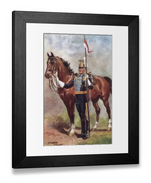 Framed Print : 21st Lancers - Standing to attention Framed Print : 21st Lancers - Standing to attention