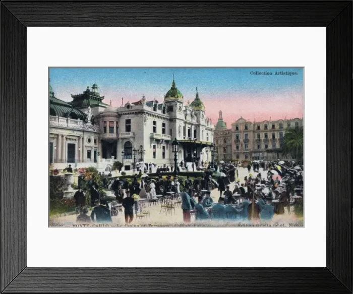 Framed Print : The Casino, terrace and the outside seating of the Cafe P Framed Print : The Casino, terrace and the outside seating of the Cafe P