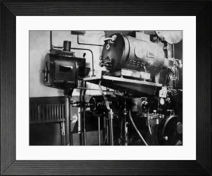 Framed Print : Cinema projectors, Regal Cinema, Walton, Essex Framed Print : Cinema projectors, Regal Cinema, Walton, Essex