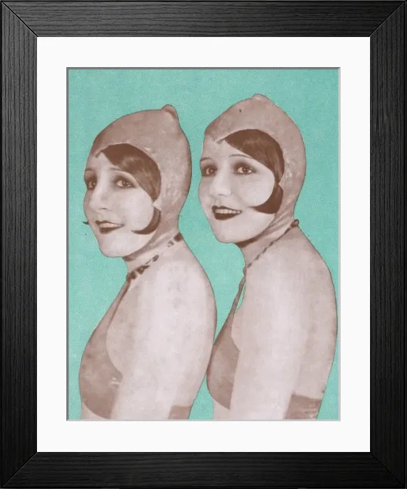 Framed Print : The American Dodge Sisters, Paris, 1928