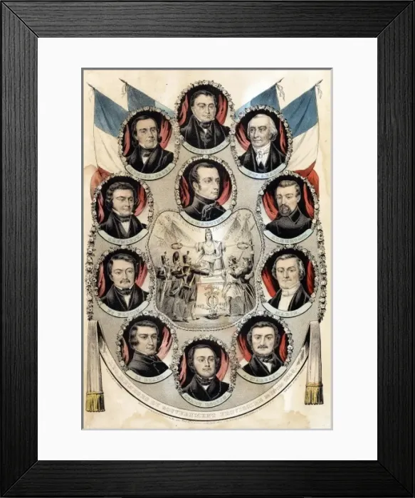 Framed Print : Members of the French Government 24th February 1848 Framed Print : Members of the French Government 24th February 1848
