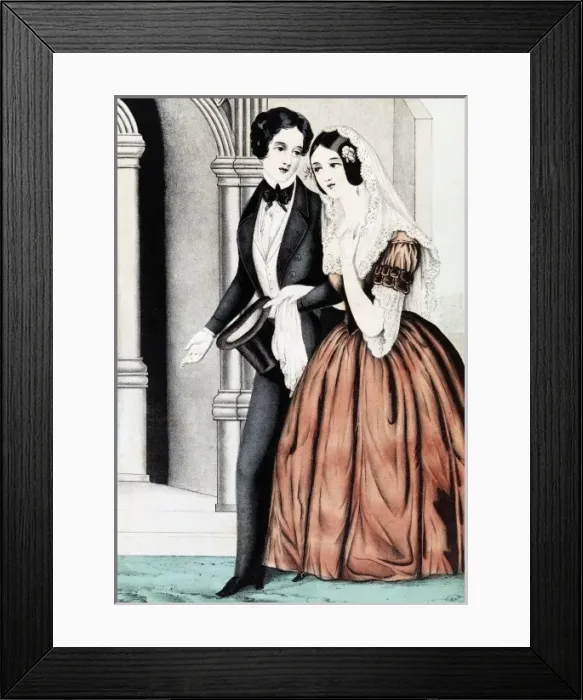 Framed Print : Couple getting married Framed Print : Couple getting married
