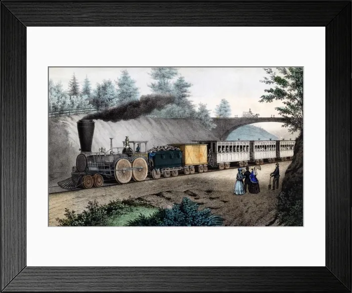 Framed Print : The Express Steam Railway Train Framed Print : The Express Steam Railway Train