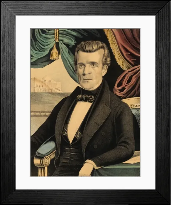Framed Print : James K. Polk Framed Print : James K. Polk