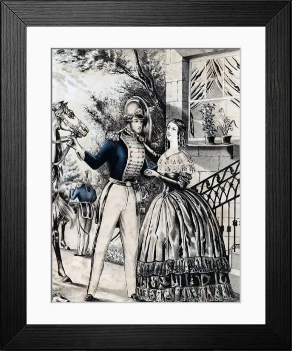 Framed Print : The Soldiers Adieu Framed Print : The Soldiers Adieu
