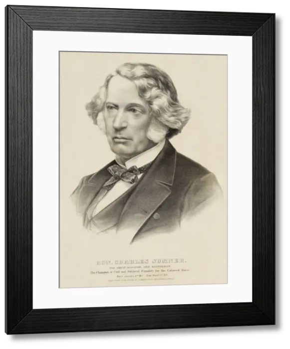 Framed Print : Honourable Charles Sumner Framed Print : Honourable Charles Sumner