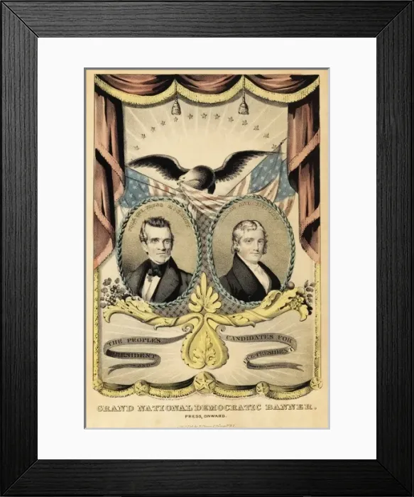 Framed Print : Grand National Democratic Banner Framed Print : Grand National Democratic Banner