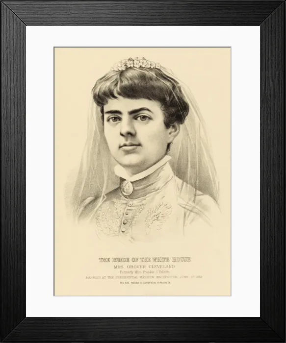 Framed Print : Mrs. Grover Cleveland Framed Print : Mrs. Grover Cleveland