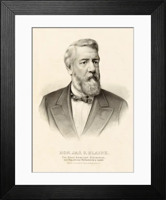 Framed Print : Honourable James G. Blaine Framed Print : Honourable James G. Blaine