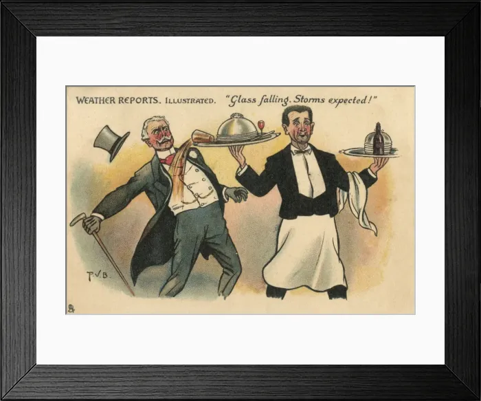 Framed Print : Weather Reports - Glass Falling - Storms Expected Framed Print : Weather Reports - Glass Falling - Storms Expected