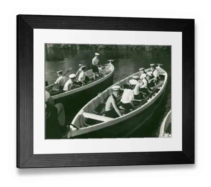 Framed Print : Sea Scouts in whalers Framed Print : Sea Scouts in whalers