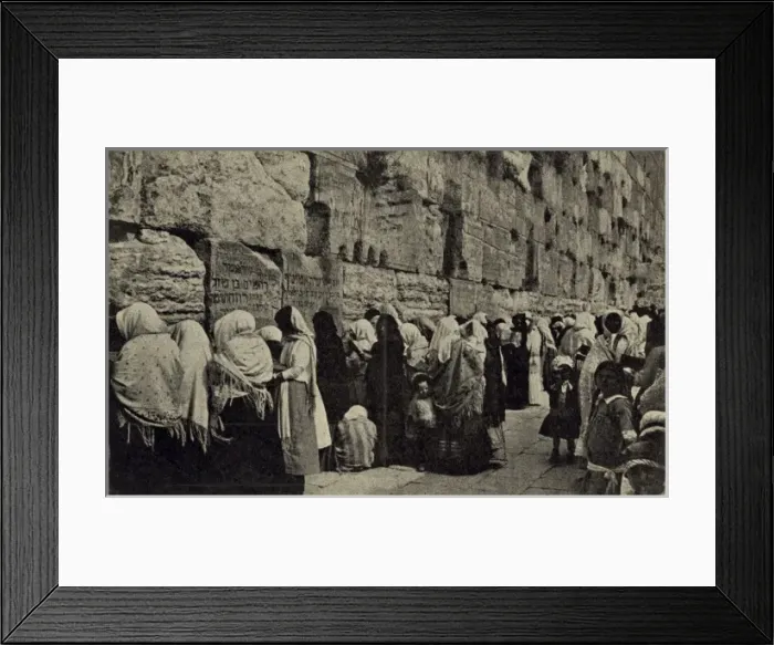Framed Print : People at the Wailing Wall, Jerusalem Framed Print : People at the Wailing Wall, Jerusalem