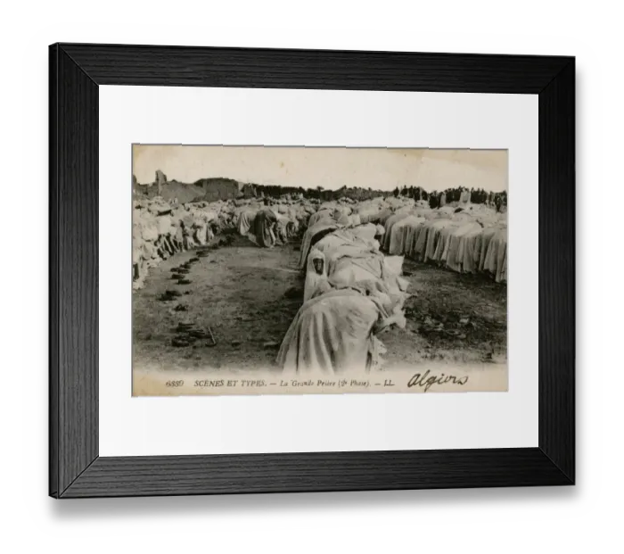 Framed Print : Moslems at prayer, Algiers, Algeria Framed Print : Moslems at prayer, Algiers, Algeria