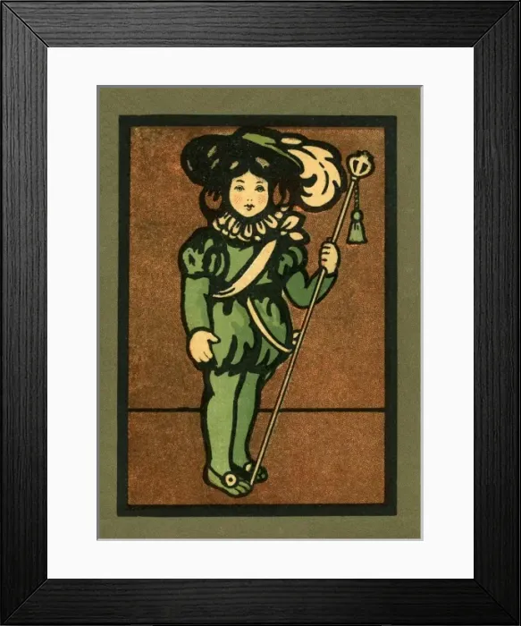 Framed Print : Page boy in green Framed Print : Page boy in green