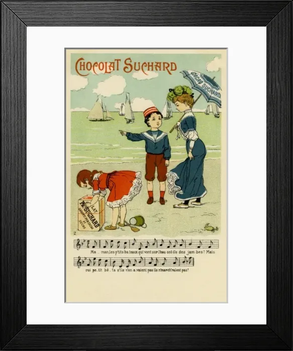Framed Print : Chocolat Suchard advertisement Framed Print : Chocolat Suchard advertisement